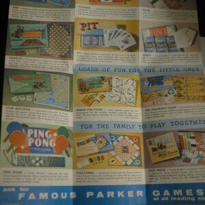 1958 Star Reporter Board Game Piece: Product Line Mini Poster foldout